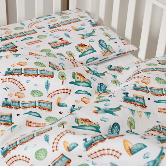 Exchange Bed 3 El Twins Modern New 3040-PMN-04, It*S A Boy, White/Blue